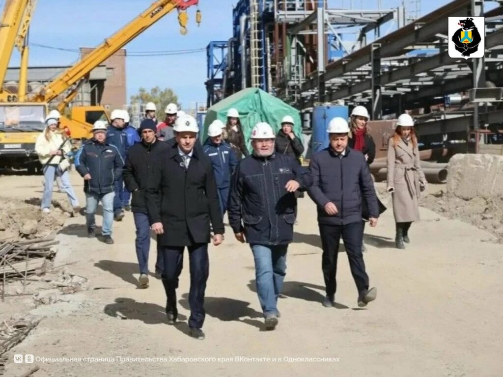 Губернатор Хабаровского края проинспектировал ход строительства ТЭЦ «Южная»